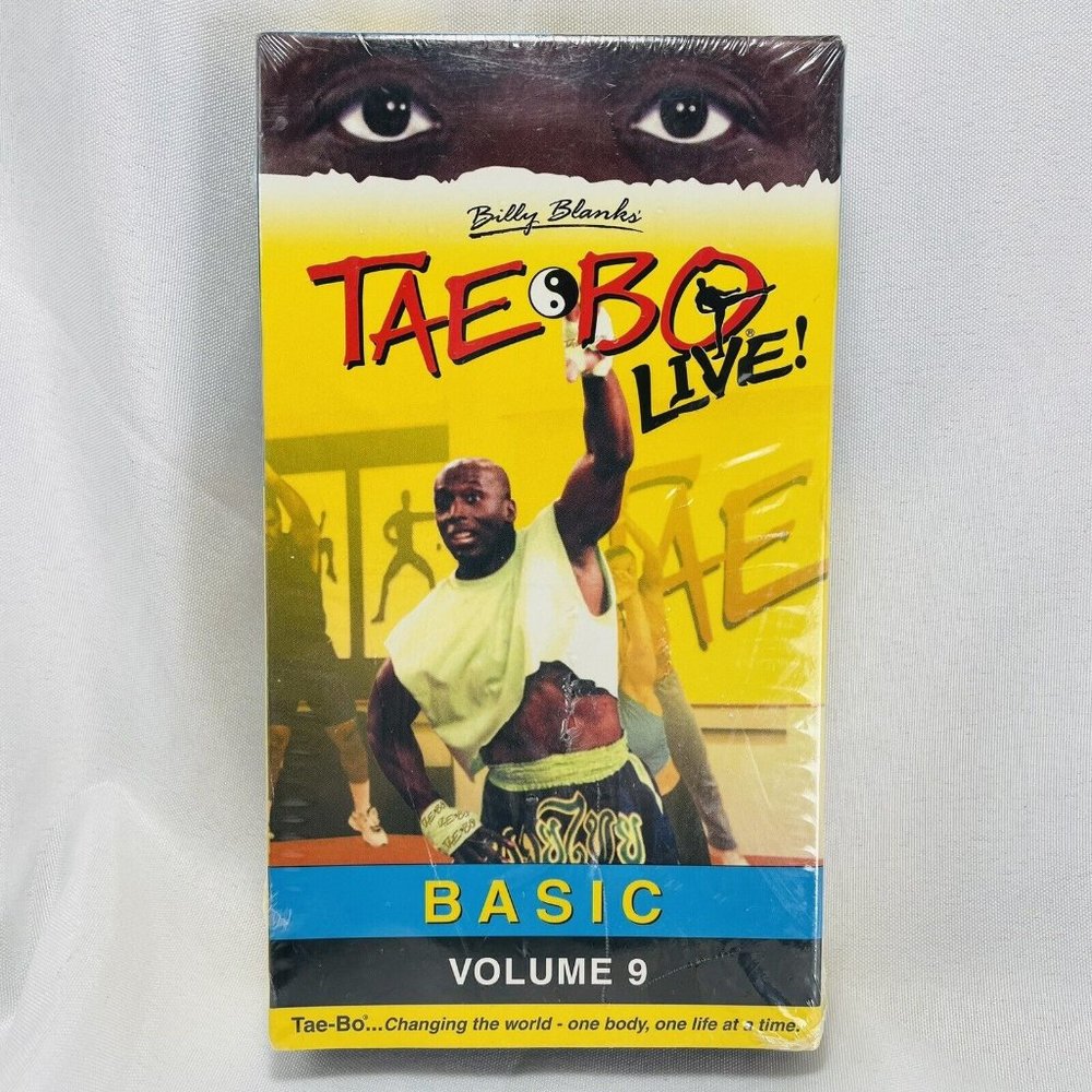Tae Bo Billy Workout Live Basic Volume 9 Vintage VHS New Origanal Plastic Rare